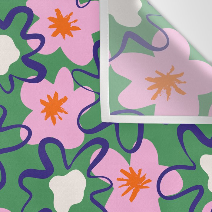 Bright Floral Wall Tapestry Gallery Image 3