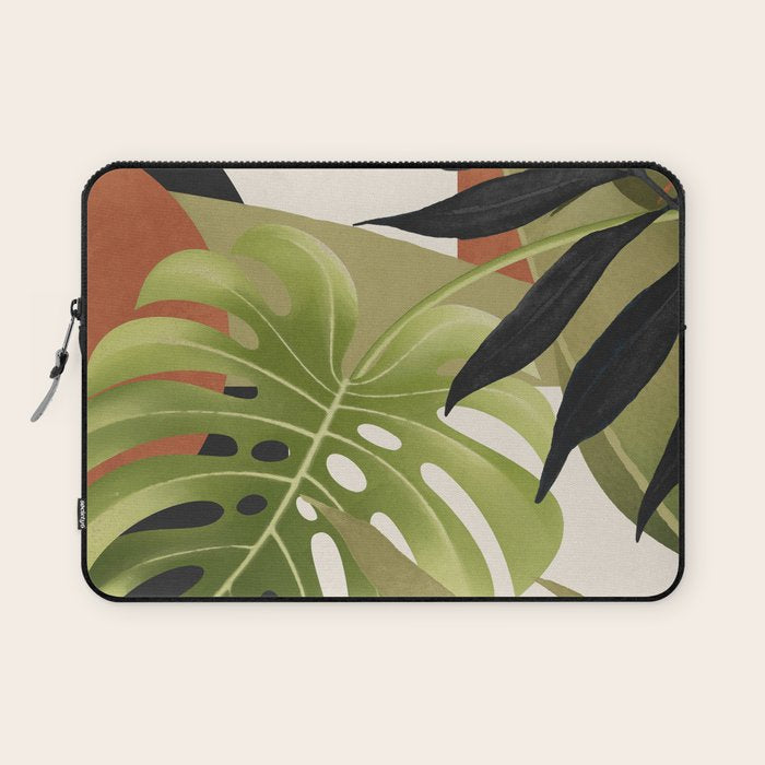 Abstract Art Tropical Leaves 69 Laptop Sleeve Gallery Image 1