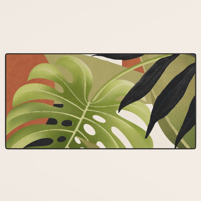 Abstract Art Tropical Leaves 69 Desk Mat Gallery Image 3