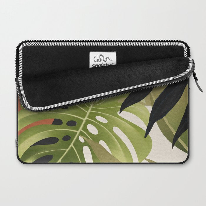 Abstract Art Tropical Leaves 69 Laptop Sleeve Gallery Image 2
