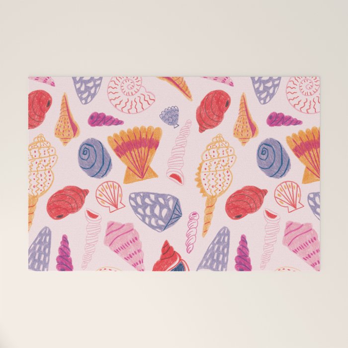Tropical Seashells Welcome Mat Gallery Image 1