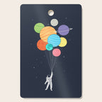 Planet Balloons Cutting Board Gallery Image 1