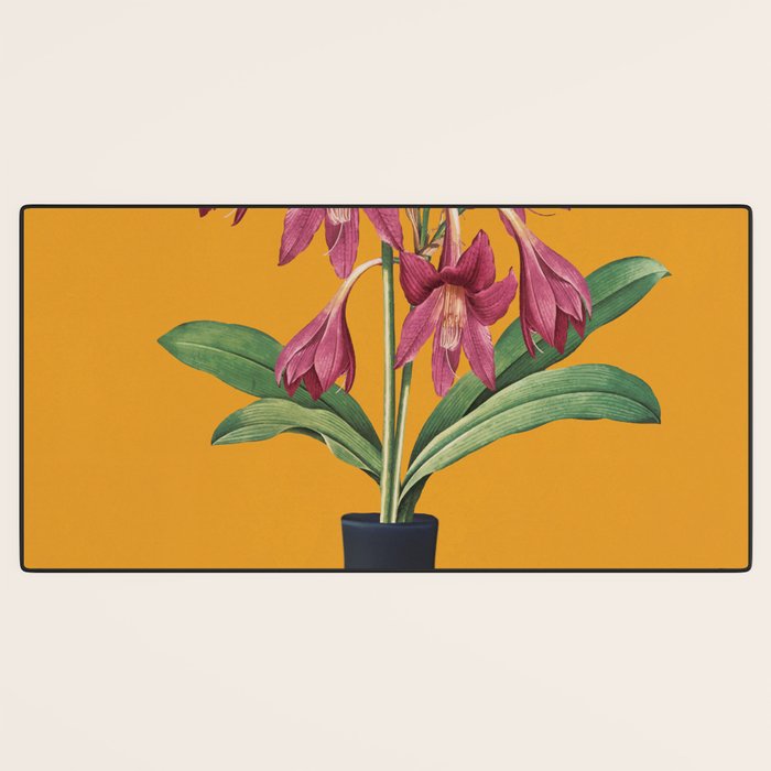 Flowers in Black Vase 2 Desk Mat Gallery Image 3