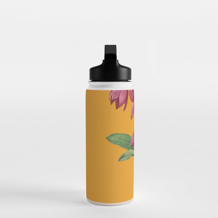 Flowers in Black Vase 2 Water Bottle Gallery Image 3