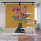 Flowers in Black Vase 2 Wall Mural Gallery Image 1