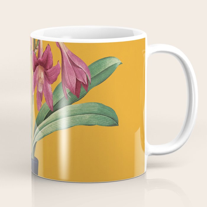 Flowers in Black Vase 2 Coffee Mug Gallery Image 1