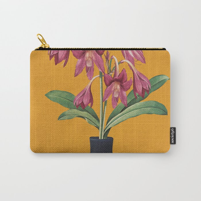 Flowers in Black Vase 2 Carry All Pouch Gallery Image 1