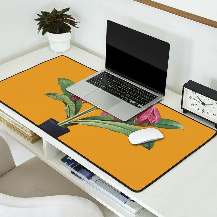 Flowers in Black Vase 2 Desk Mat Gallery Image 2