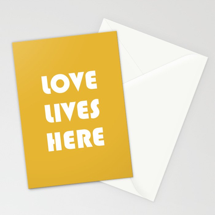 Love Lives Here Stationery Card Gallery Image 2