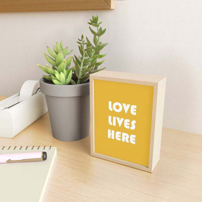 Love Lives Here Mini Art Print Gallery Image 2