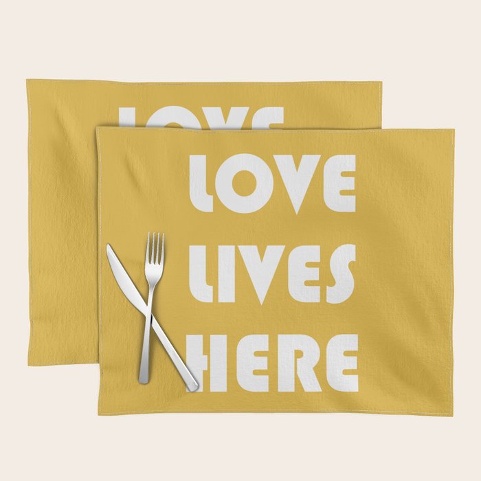 Love Lives Here Placemat Gallery Image 1