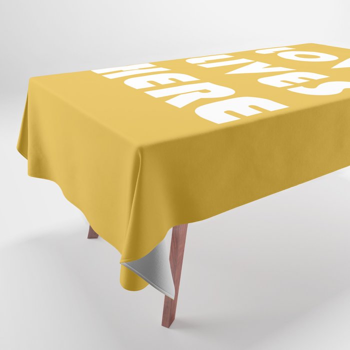 Love Lives Here Tablecloth Gallery Image 1