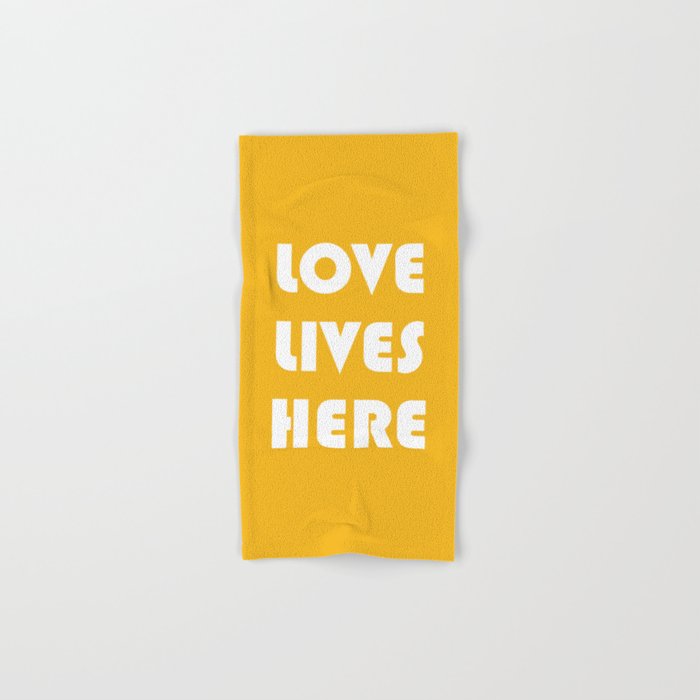 Love Lives Here Bath Towel Gallery Image 1