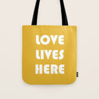 Love Lives Here Tote Bag Gallery Image 1