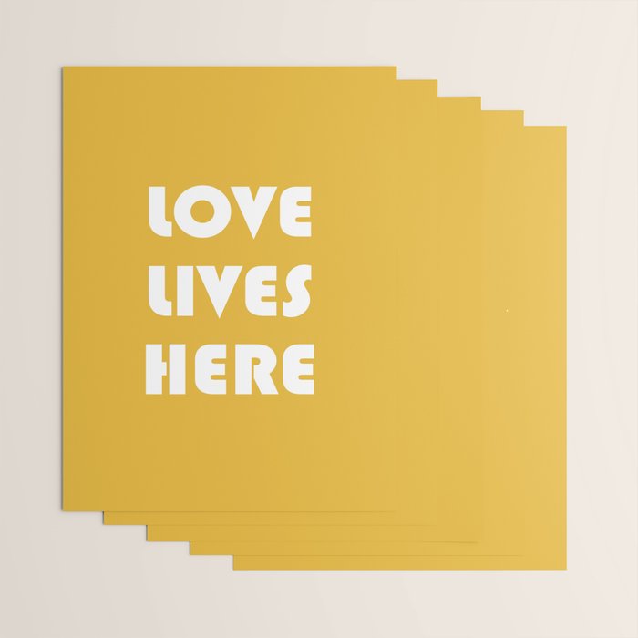 Love Lives Here Wrapping Paper Gallery Image 3