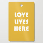 Love Lives Here Cutting Board Gallery Image 1