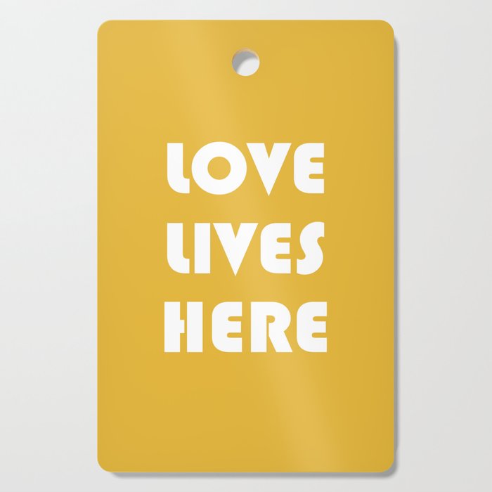Love Lives Here Cutting Board Gallery Image 1