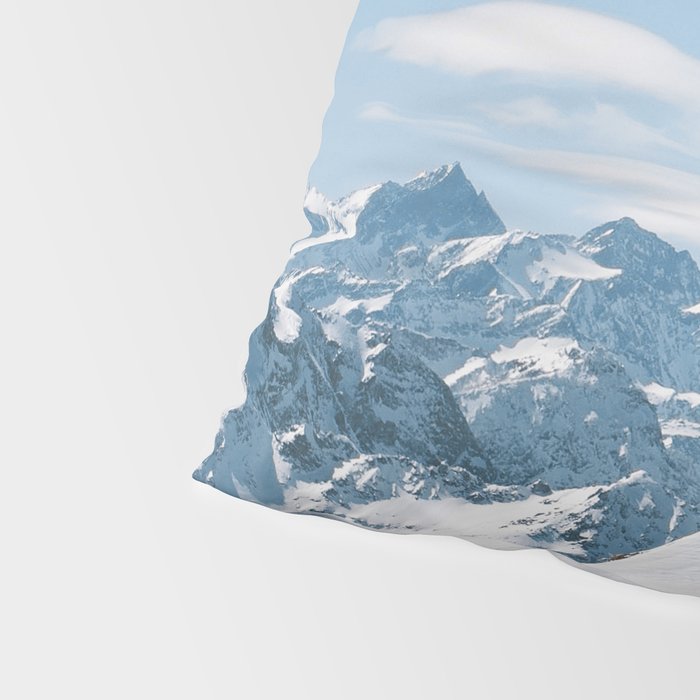 Snowy mountain range Pillow Sham Gallery Image 4