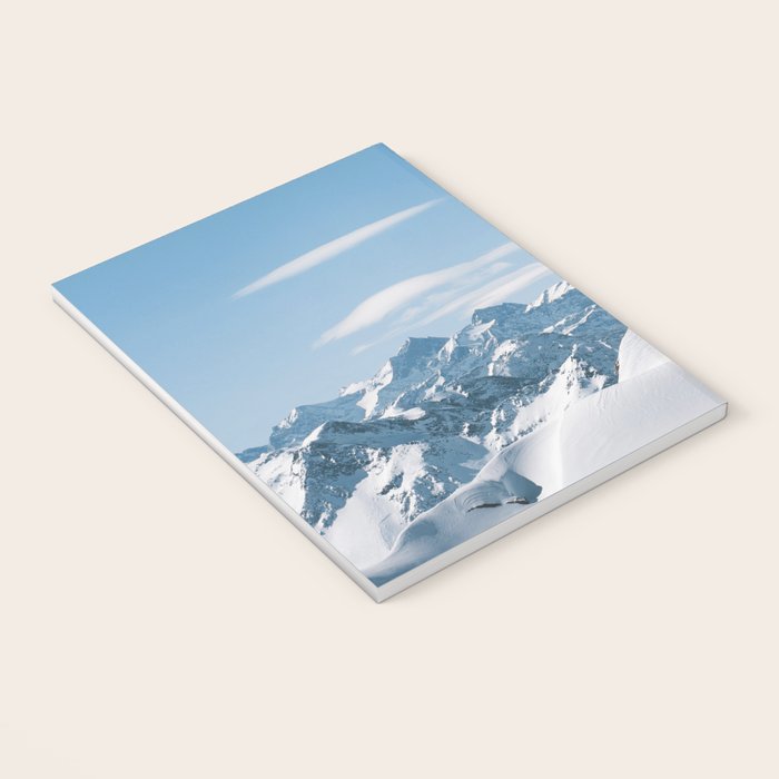 Snowy mountain range Notebook Gallery Image 3