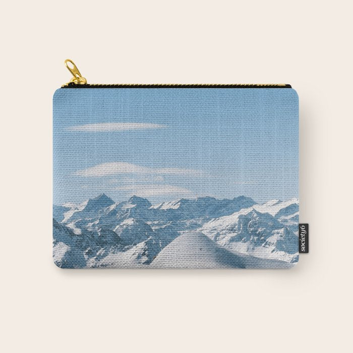 Snowy mountain range Carry All Pouch Gallery Image 1