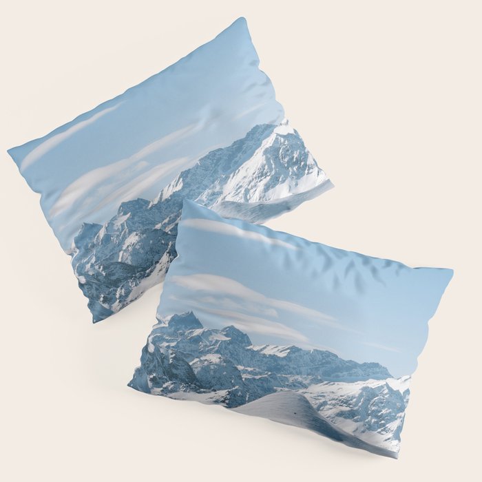 Snowy mountain range Pillow Sham Gallery Image 3