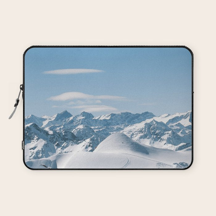 Snowy mountain range Laptop Sleeve Gallery Image 1