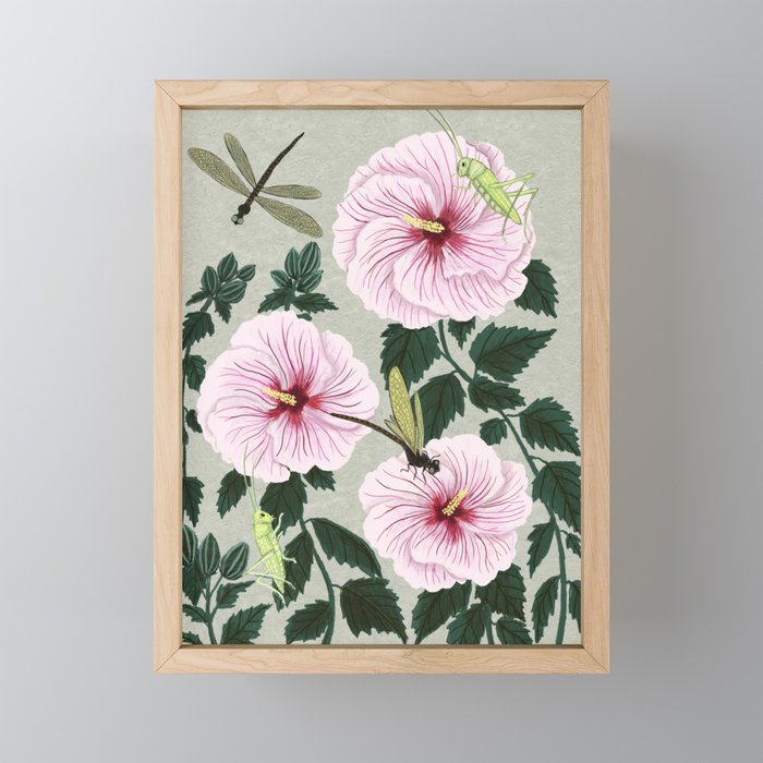Grasshoppers and Dragonflies Mini Art Print Gallery Image 1