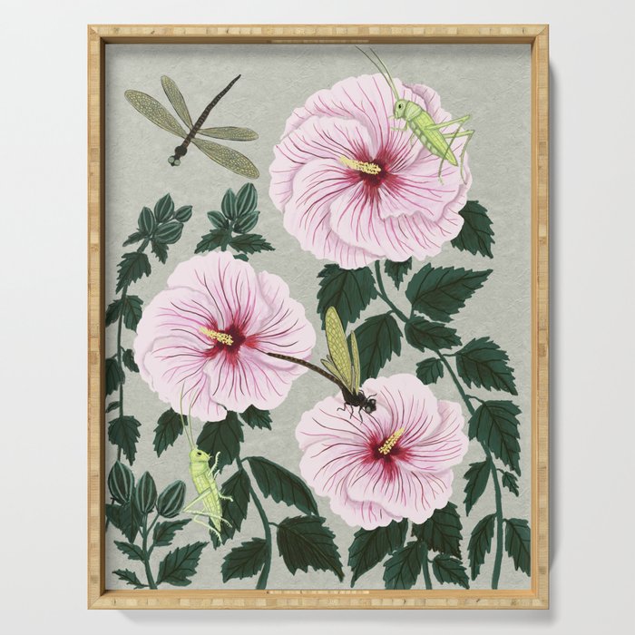 Grasshoppers and Dragonflies Serving Tray Gallery Image 1