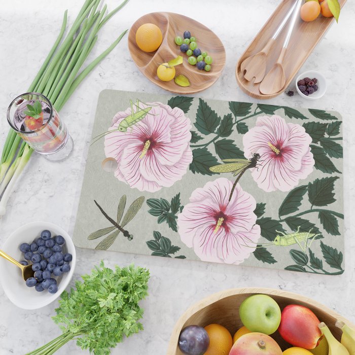 Grasshoppers and Dragonflies Cutting Board Gallery Image 2