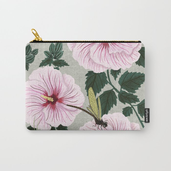Grasshoppers and Dragonflies Carry All Pouch Gallery Image 1