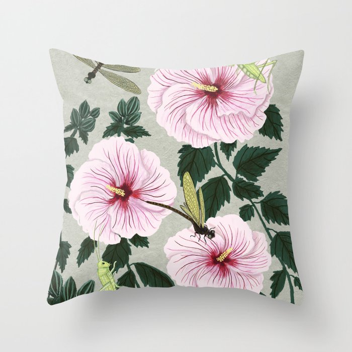 Grasshoppers and Dragonflies Throw Pillow Gallery Image 6