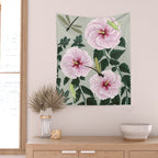 Grasshoppers and Dragonflies Wall Tapestry Gallery Image 2
