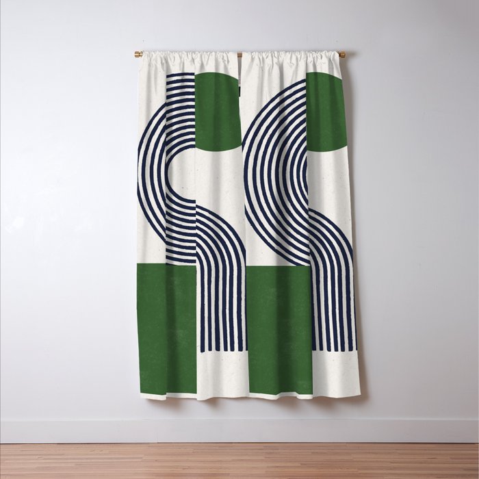 Sage Modern Composition  Window Curtain Gallery Image 3