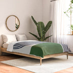 Sage Modern Composition  Comforter Gallery Image 2