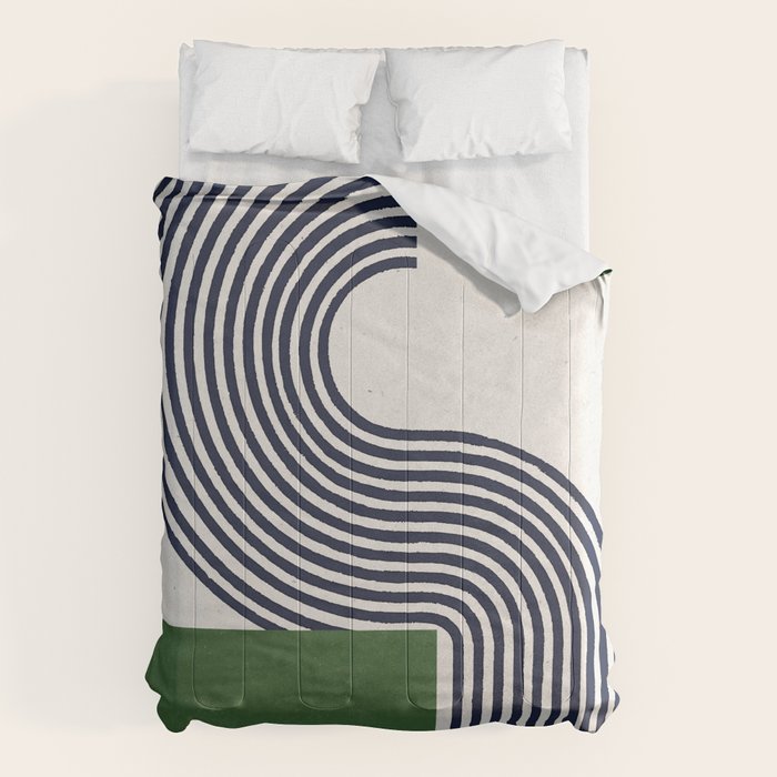 Sage Modern Composition  Comforter Gallery Image 6