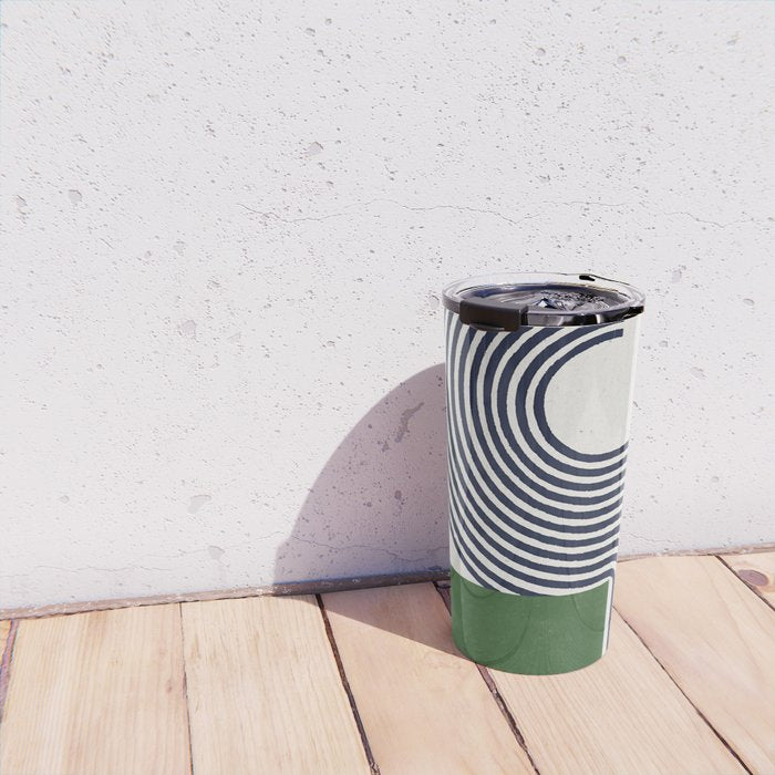Sage Modern Composition  Travel Mug Gallery Image 4
