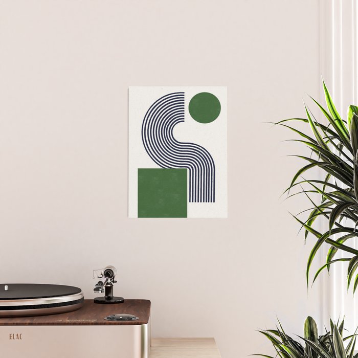 Sage Modern Composition  Poster Gallery Image 2