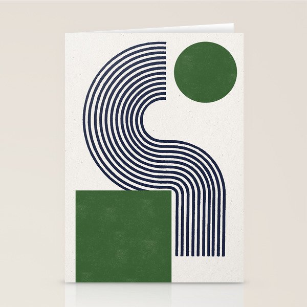 Sage Modern Composition  Stationery Card Gallery Image 2