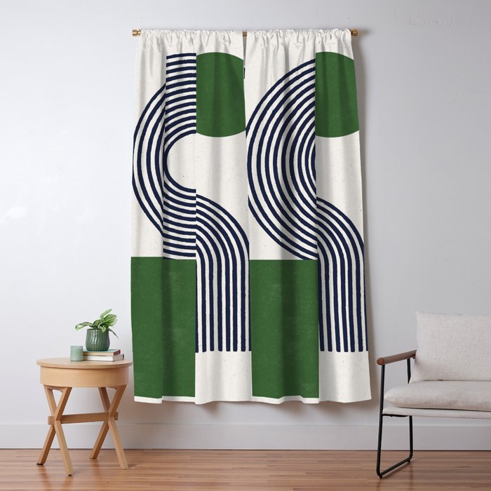 Sage Modern Composition  Window Curtain Gallery Image 5