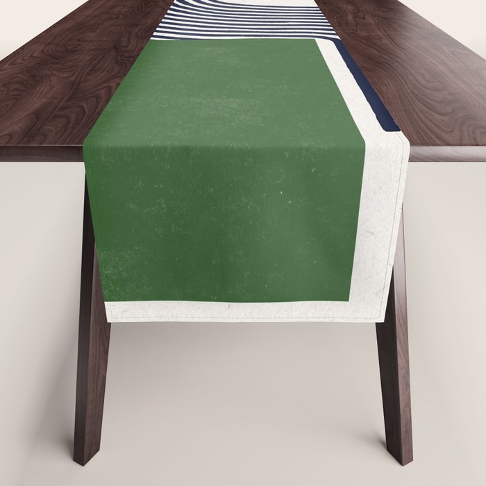 Sage Modern Composition  Table Runner Gallery Image 1