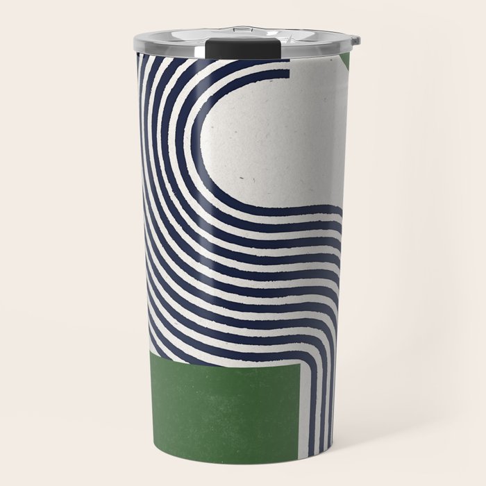 Sage Modern Composition  Travel Mug Gallery Image 1