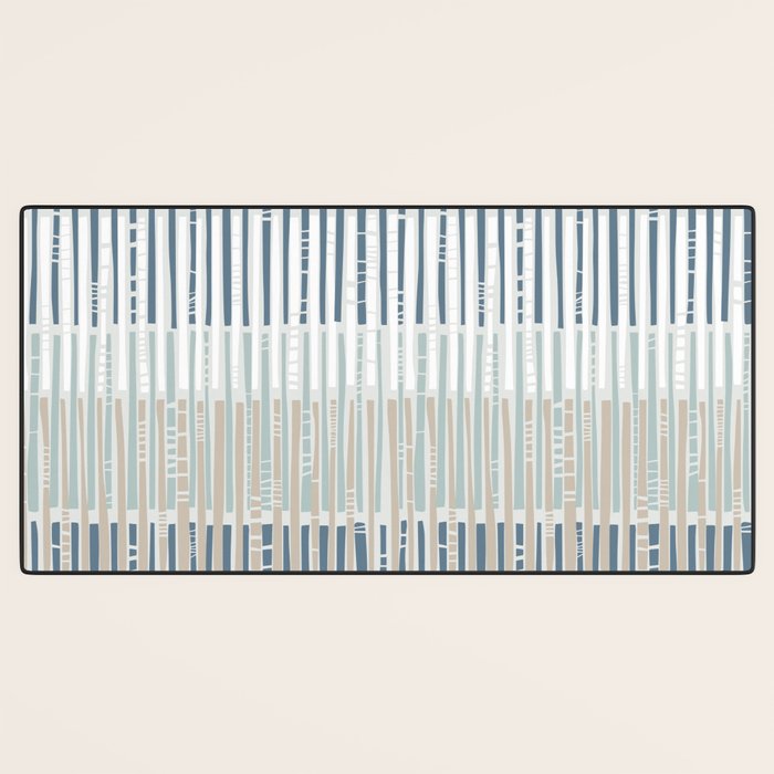 City life geometrics beams soft grey Desk Mat Gallery Image 3