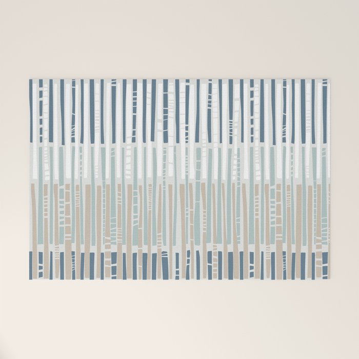 City life geometrics beams soft grey Welcome Mat Gallery Image 1