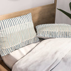 City life geometrics beams soft grey Pillow Sham Gallery Image 2