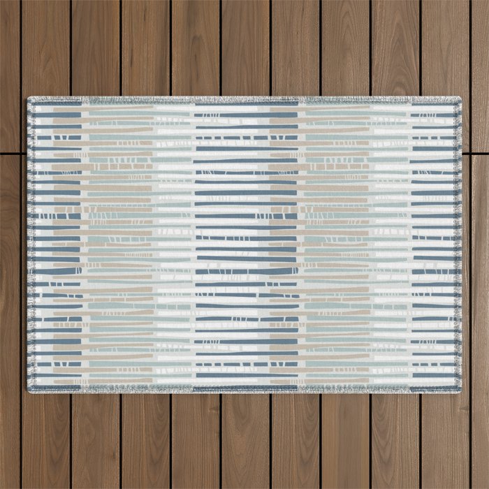City life geometrics beams soft grey Outdoor Rug Gallery Image 1