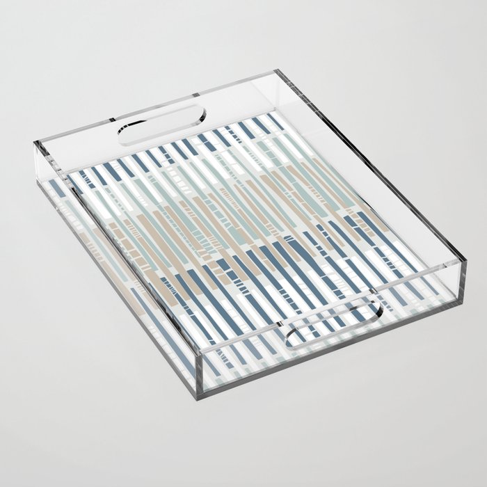 City life geometrics beams soft grey Acrylic Tray Gallery Image 1