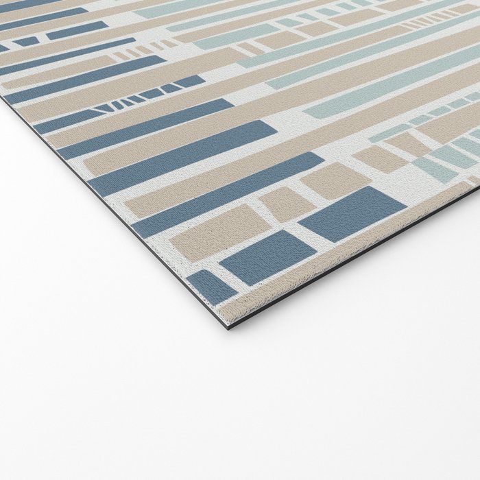 City life geometrics beams soft grey Welcome Mat Gallery Image 2