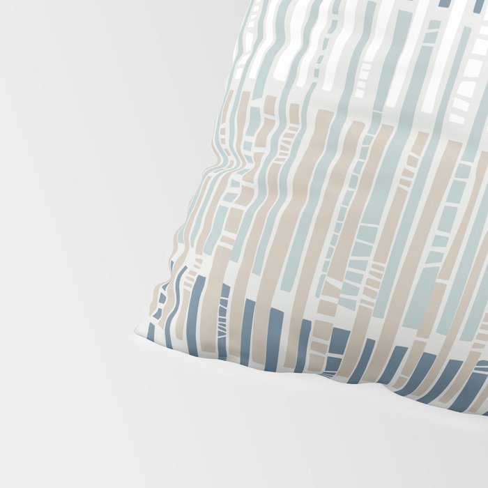 City life geometrics beams soft grey Pillow Sham Gallery Image 4