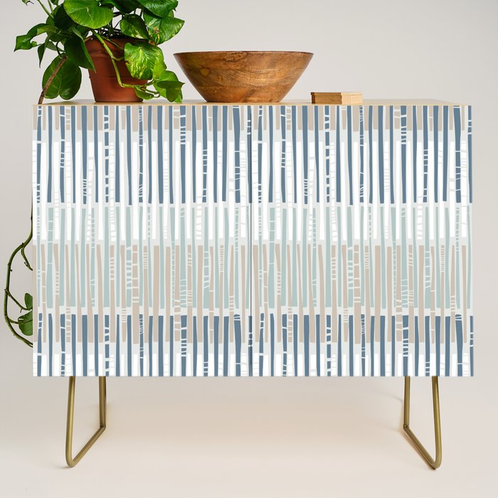 City life geometrics beams soft grey Credenza Gallery Image 1