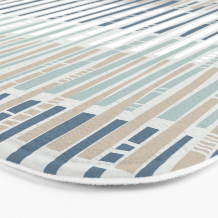 City life geometrics beams soft grey Bath Mat Gallery Image 3